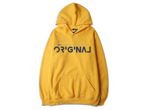 Be Original Yellow Hoodie