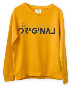 Be Original Yellow Sweatshirts