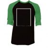 Bottom Line Black Green Raglan T shirt