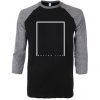 Bottom Line Grey Black Raglan T shirt