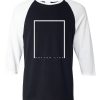 Bottom Line Black White Raglan T shirt