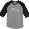 Coffee Refill Code Grey Black Raglan T shirts