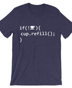 Coffee Refill Code Purple T-Shirt