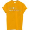 Coffee Refill Code Yellow T shirts