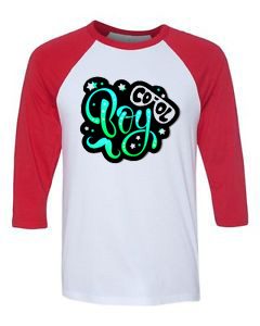 Cool Boy White Red Raglan T shirts