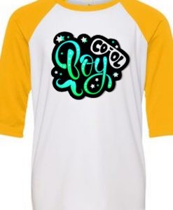 Cool Boy White Yellow Raglan T shirts