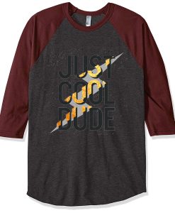 Cool Dude Grey Brown Raglan T shirts