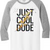 Cool Dude White Grey Raglan T shirts