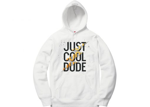 Cool Dude White Hoodie