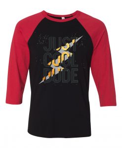 Coold Dude Black Red Raglan Tshirts