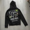 Couples Trip Double Date Jamaica Black Hoodie Back