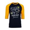 Couples Trip Double Date Jamaica Black Yellow Raglan T shirts