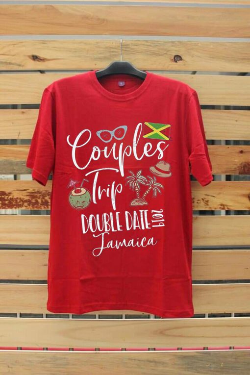 Couples Trip Double Date Jamaica Red T-Shirt