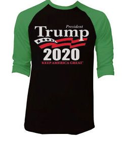 Donald Trump president 2020 Keep American Great Again BG Raglan T shirts