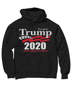 Donald Trump president 2020 Keep American Great Again Black Hoodie