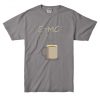 E=mc2 Coffee Energy Milk Shoft Grey T shirts