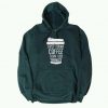 FIRST DRINK COFFEE Green Hoodie