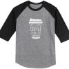 FIRST DRINK COFFEE Grey Black Raglan T shirts