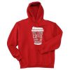 FIRST DRINK COFFEE Red Hoodie