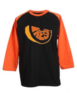 Fresh Black Orange Raglan Tshirts