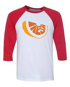 Fresh White Red Raglan Tshirts