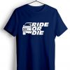 GO RIDE Blue Navy T shirts