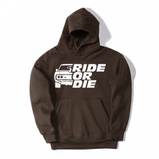 GO RIDE Brown Hoodie