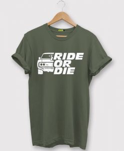 GO RIDE Green Army T shirts