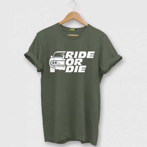 GO RIDE Green Army T shirts