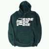 GO RIDE Green Hoodie