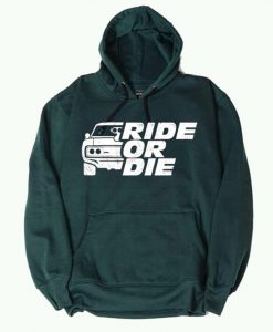 GO RIDE Green Hoodie