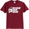 GO RIDE Maroon T shirts