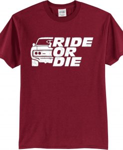 GO RIDE Maroon T shirts