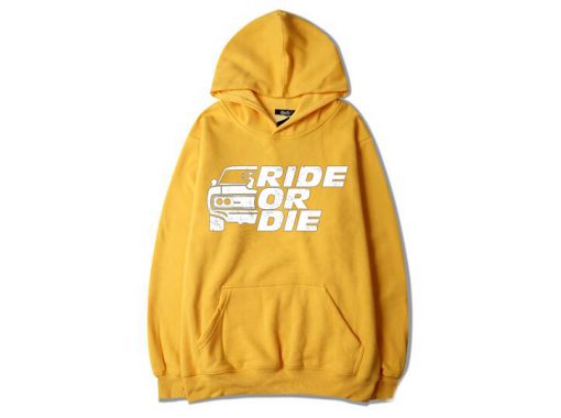 GO RIDE Yellow Hoodie