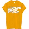 GO RIDE Yellow T shirts