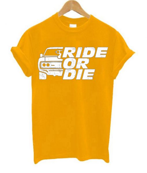 GO RIDE Yellow T shirts