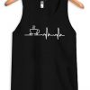 Graphic Coffee Black Tank Top