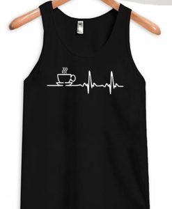 Graphic Coffee Black Tank Top