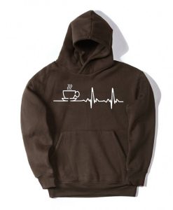 Graphic Coffee Brown Hoodie