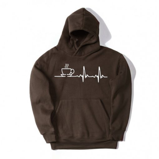 Graphic Coffee Brown Hoodie