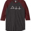 Graphic Coffee Grey Brown Raglan T shirts