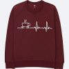 Graphic Coffee Maroon Sweatshirts