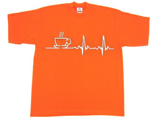 Graphic Coffee Orange T shirts