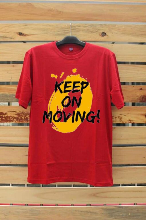 Keep on Moving Red T shirts