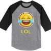 LOL Emticon Grey T-Shirt