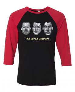 The Jonas Brothers Complete Black Red Raglan T shirts