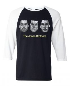 The Jonas Brothers Complete Black White Raglan T shirts