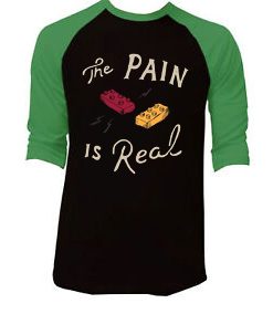 The Pain Is Real Blue Black Green Raglan T shirts