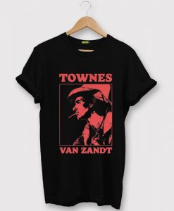 Townes Van Zandt Black T shirts