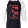 Townes Van Zandt Black White Raglan T shirts